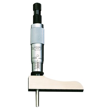 Imágen de Medidor de profundidad micrométrico 443Z-3RL de 2 pulg. - Media base por 5/32 pulg. de Starrett (Imagen principal del producto)