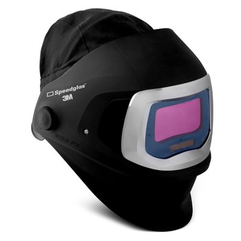 3M Speedglas 9100 FX Ensamblaje de casco 49673 - Oscurecimiento automático lente - Negro/Plateado
