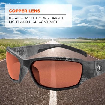 Ergodyne Skullerz THOR Universal Lentes de seguridad lente Cobre - 720476-51320