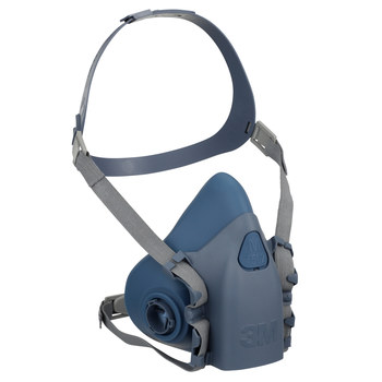 3M 7500 Series 7503 Blue Large Silicone Half Mask Facepiece Respirator