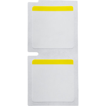 Brady M5-49-494-YL Etiquetas de color - 1 pulg. x 1 pulg. - Poliéster - Negro sobre blanco, amarillo - B-494