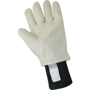 Global Glove 2800GLP Blanco Grande Cuero Dividir Piel de cabra Guantes para condiciones frías - Insulación Thinsulate - 2800glp lg