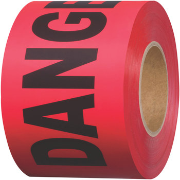 Shurtape BT 100 Rojo Cinta de barricada - 3 pulg. Anchura x 1000 pies Longitud - 2 - 3 mil Espesor - shurtape 232532