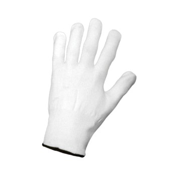Global Glove N900 Blanco Grande Nailon Guantes de inspección - n900 lg