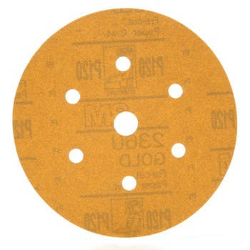 3M Hookit Recubierto Óxido de aluminio Amarillo Disco de velcro - Óxido de aluminio - 6 pulg. - P120 - Grueso - 00981