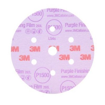 3M Hookit Óxido de aluminio Disco de película de pulido - Diámetro 6 pulg. - P2000 - 30766