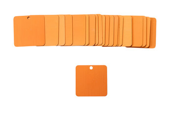 Imágen de Brady Naranja Cuadrado Aluminio 87618 Etiqueta en blanco para válvula (Imagen principal del producto)