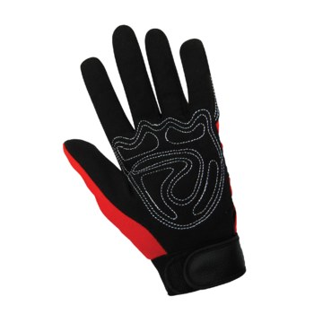 Global Glove Gripster Sport Rojo/negro Mediano Cuero sintético Cuero sintético Guantes de trabajo - Pulgar reforzado - 856187-00143