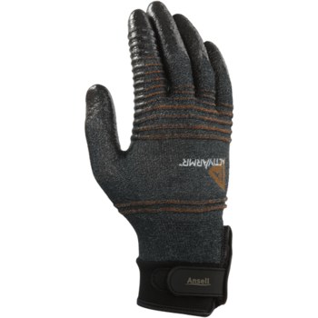 Ansell ActivArmr 97-008 Negro/Gris/Naranja Grande Nailon/Spandex Kevlar/Nylon/Spandex Kevlar/Nylon/Spandex Guantes de trabajo - 076490-37369