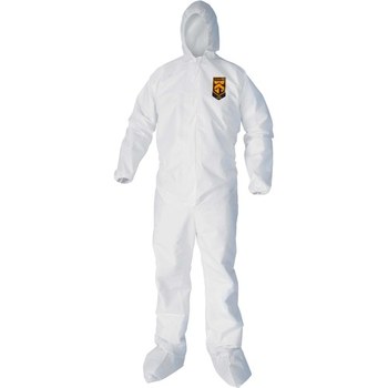 Ansell KleenGuard Overol 47995 - tamaño Mediano - Laminado de película microporosa - Blanco