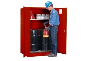 Imágen de Justrite Sure-Grip EX 60 gal Rojo Gabinete de almacenamiento de material peligroso (Imagen principal del producto)
