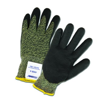 West Chester PosiGrip 710SANF Negro/Amarillo Grande Aramida/poliamida Guantes resistentes a cortes - Longitud 9.875 pulg. - 662909-712875