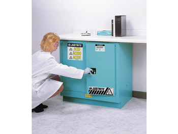 Imágen de Justrite Sure-Grip EX 22 gal Azul Gabinete de almacenamiento de material peligroso (Imagen principal del producto)