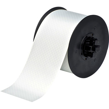 Brady B30C-3000-438-SL Rollo de etiquetas para impresora - 3 pulg. x 100 pies - Poliéster - Plateado - B-438