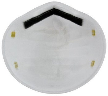 3M N95 Copa moldeada Respirador de partículas 52924 - tamaño Estándar - Blanco