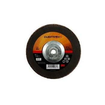 3M Cubitron II Tipo 27 - Óxido de aluminio cerámico - 7 pulg. - 40+ - Grueso - 55638