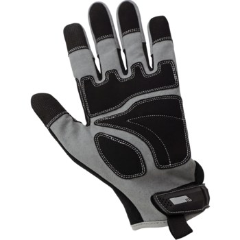 Global Glove Hot Rod Gloves HR8200 Gris/Negro Grande Cuero sintético Sintético Cuero sintético Guantes de mecánico - 810033-29086