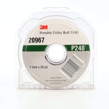 3M Rollo 20967 - 1 pulg. x 20 yd - Óxido de aluminio - P240 - Muy fino