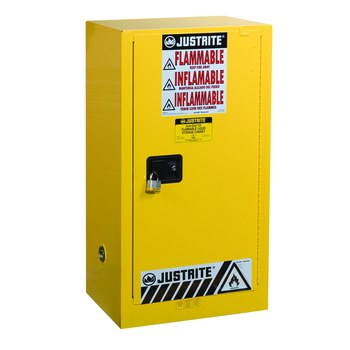 Imágen de Justrite Sure-Grip EX 15 gal Amarillo Gabinete de almacenamiento de material peligroso (Imagen principal del producto)