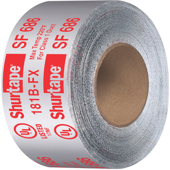 Shurtape ShurMASTIC Cinta de papel de aluminio - 2 pulg. Anchura x 100 pies Longitud - 17 mil espesor total - shurtape 183431