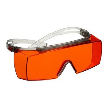 3M SecureFit 3700 SF3706AS-GRY Ajuste Alternativo Policarbonato Gafas de seguridad OTG (sobre el vidrio) lente Naranja - 051131-27919