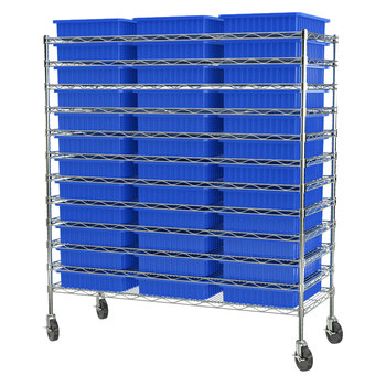 Imagen de Akro-mils AWS2460M33224 Akro-Grid 2000 lb Ajustable Azul Cromo Acero Abierto Ajustable Sistema de estantería fijo (Imagen principal del producto)