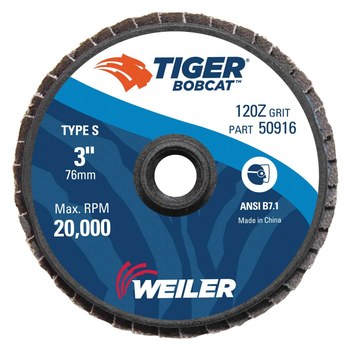 Weiler Bobcat Tipo 27 - Zirconia - 3 pulg. - 120 - Fina - 50916