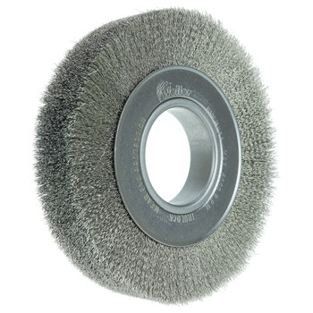 Weiler 03480 Cepillo de rueda - Rizado Acero inoxidable cerda