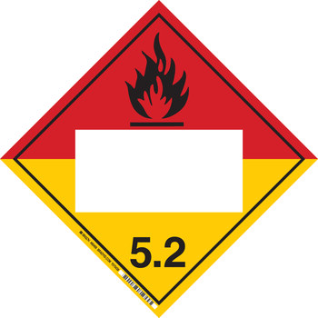 Imágen de Brady B-101 Etiquetas recubiertas de poliéster Cuadrado Amarillo Letrero de anuncio para camión 60400 (Imagen principal del producto)