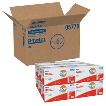 Kimberly-Clark Wypall L40 Limpiador 05770, DRC, - 12 pulg. x 23 pulg. - Blanco
