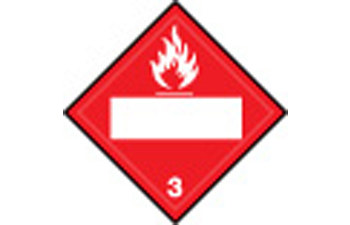 Imágen de Brady B-120 Poliéster reforzado con fibra de vidrio Cuadrado Rojo Inglés Letrero de anuncio para camión 60409 (Imagen principal del producto)