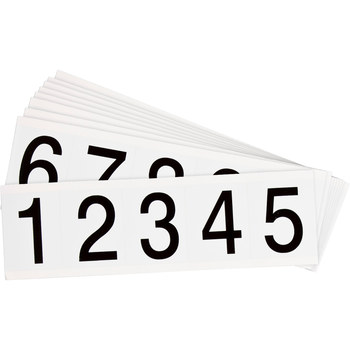 Imágen de Brady Serie 97 Negro sobre blanco Interior/exterior Vinilo Serie 97 9714-# KIT Kit de etiquetas de números (Imagen principal del producto)