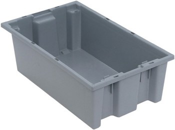 Imagen de Quantum Storage SNT180GY 0.5 ft³, 3.7 gal Gris Polímero de grado industrial Contenedor apilable (Imagen principal del producto)