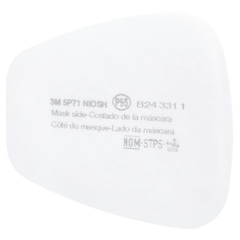 3M 5000 5P71 Filtro de respirador reutilizable 07194 - Blanco - P95