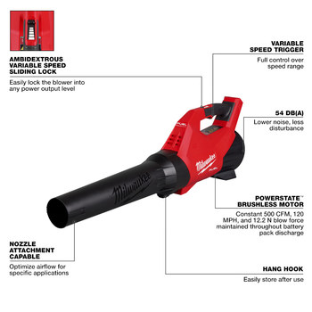 Milwaukee COMBUSTIBLE M18 Soplador - 3017-20