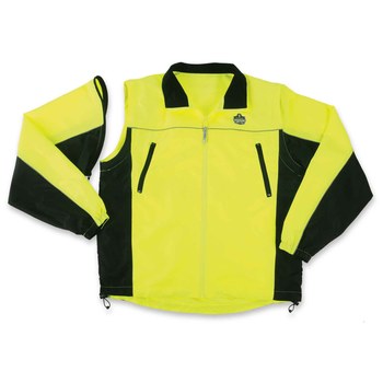Ergodyne Glowear 8350 Chaqueta de trabajo 24227 - tamaño 3XL - Pongee de poliéster (cáscara) - Lima de alta visibilidad