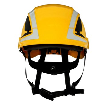 3M SecureFit X5000 X5002VX-ANSI Amarillo Plástico Casco - Suspensión 6 puntos - Ajuste Trinquete - 076308-94292