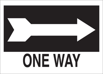 Imágen de Brady B-555 Aluminio Rectángulo Negro Inglés Carteles de alto, control de tráfico y pancartas 41031 (Imagen principal del producto)