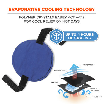 Ergodyne Chill-Its 6715 Almohadilla refrescante 12337 - Azul