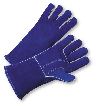 Imágen de West Chester Azul Grande (mano izquierda solamente) Cuero Dividir Cuero vacuno Guante para soldadura (Imagen principal del producto)