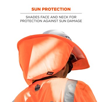 Ergodyne Chill-Its 6660 Casco 12641 - Poliéster - Naranja