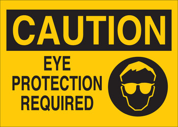 Imágen de Brady B-120 Poliéster reforzado con fibra de vidrio Rectángulo Amarillo Inglés Cartel de PPE 122762 (Imagen principal del producto)