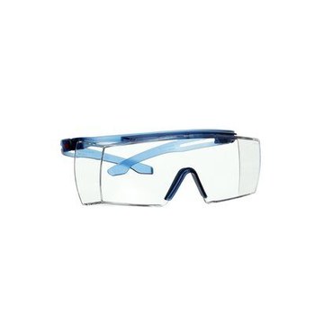 3M SecureFit Serie 3700 SF3701SGAF-BLU Policarbonato Gafas de seguridad OTG (sobre el vidrio) lente Transparente + Scotchgard - Sin marco - 051131-27896
