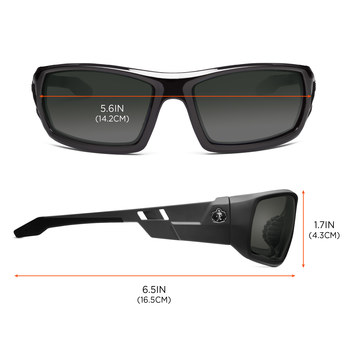 Ergodyne Skullerz Odin Universal Policarbonato Lentes de seguridad lente Humo - Marco completo - 720476-50030