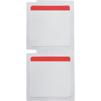 Brady M5-49-494-RD Etiquetas de color - 1 pulg. x 1 pulg. - Poliéster - Negro sobre rojo, blanco - B-494