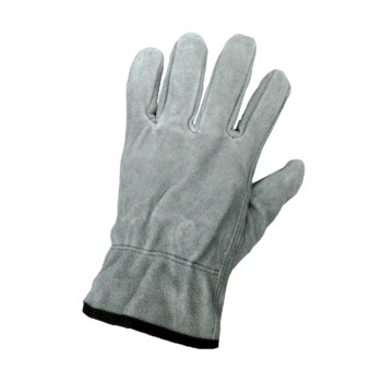 Global Glove S3200 Gris Grande Cuero Dividir Cuero vacuno Cuero Guante para conductor - Pulgar montado - 3200s lg