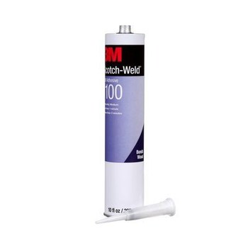 3M Scotch-Weld TE100 Blanco Adhesivo de poliuretano - Sólido 0.1 gal Cartucho - 25161
