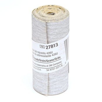 3M Stikit Rollo de lijado 27813 - 2 1/2 pulg. x 95 pulg. - Carburo de silicio - 220 - Muy fino