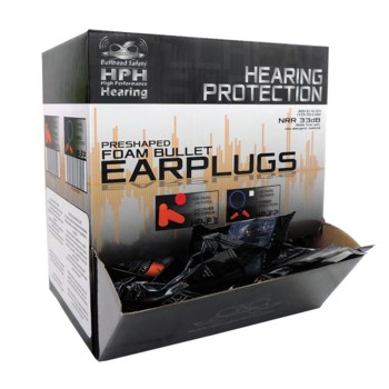 Global Glove Bullhead Safety Tapones para los oídos HP-F1 - Espuma de poliuretano - Naranja - 33