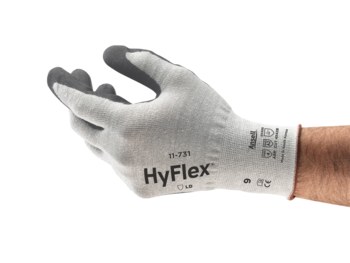 Ansell HyFlex intercept INTERCEPT™ 11-731 Gris/Blanco 9 Hilo/fibras Guantes resistentes a cortes - 076490-05662